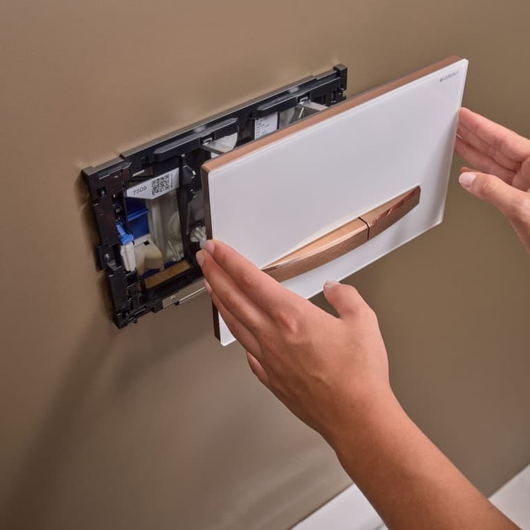 Geberit Sigma50 square, com ação giratória Geberit Sigma50 square, com ação giratória